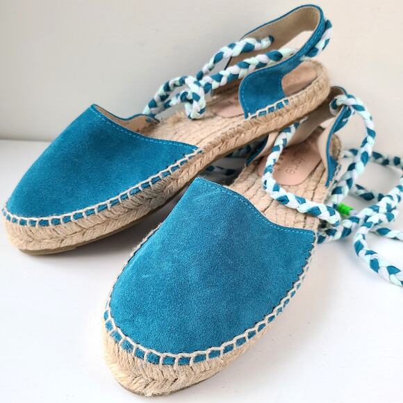 Forte Forte Manebi NEW Suede Leather Valenciana Lace Up Espadrilles Womens 9 39 - Picture 2 of 11